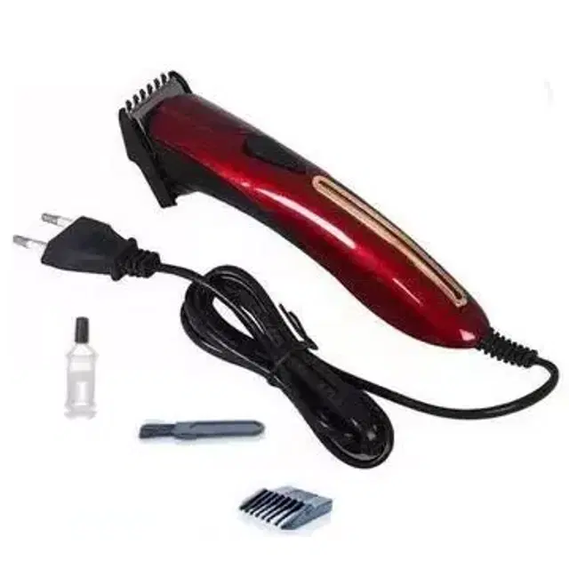 Professional Rechargeable Hair Trimmer for Men, Red