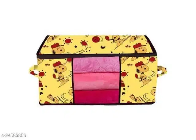 PVC Foldable Under Bed Storage, Yellow