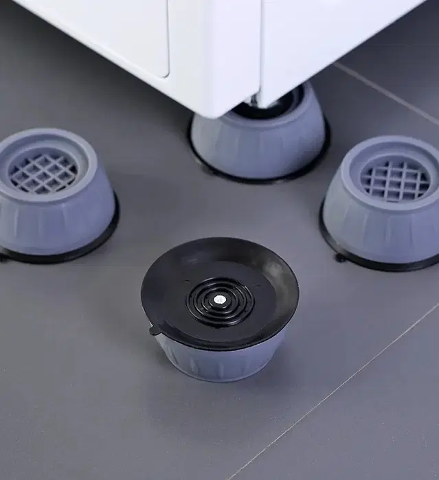 Rubber Anti Vibration Washing Machine Pads, Grey, Pack of 4