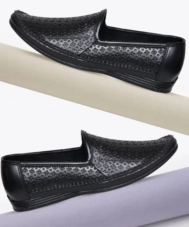 PVC Loafers for Mens Black, 6