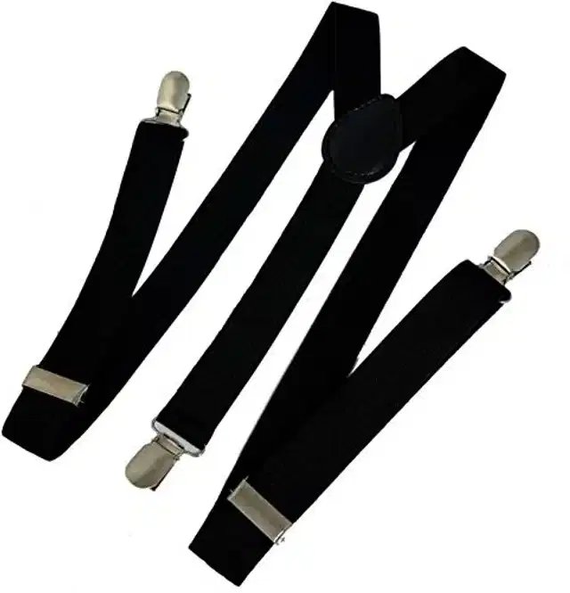 Suspender Costume for Theme Party, Black