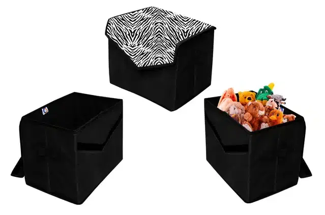 PVC Printed Toys Storage Box, Multicolor