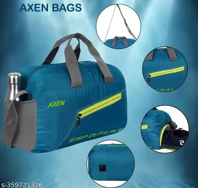 Polyester Gym Bag for Men & Women, Blue