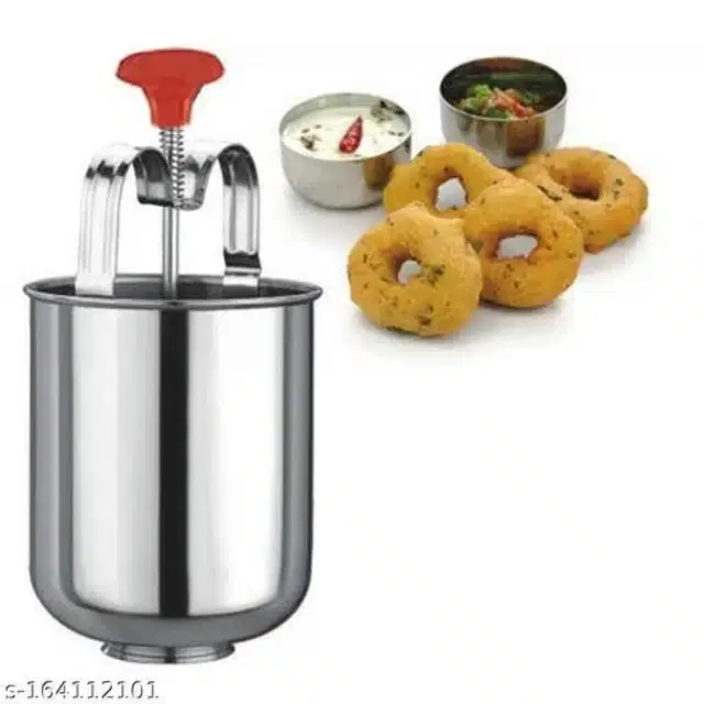 Stainless Steel Medu Vada Maker, Silver