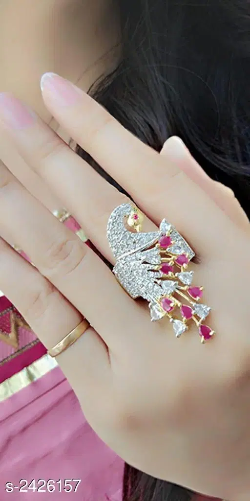 Fashionable Ring for Women (Multicolor, Free Size)