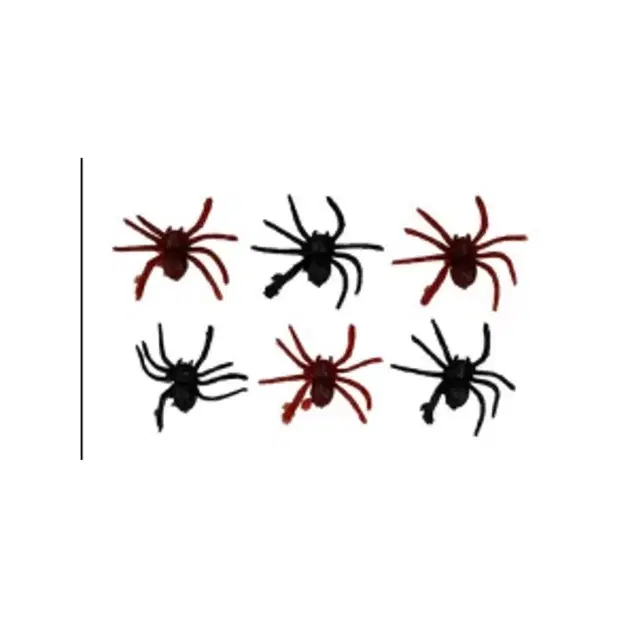 Picfest Realistic Fake Spider Trick Toy For Kids Pack Of 6