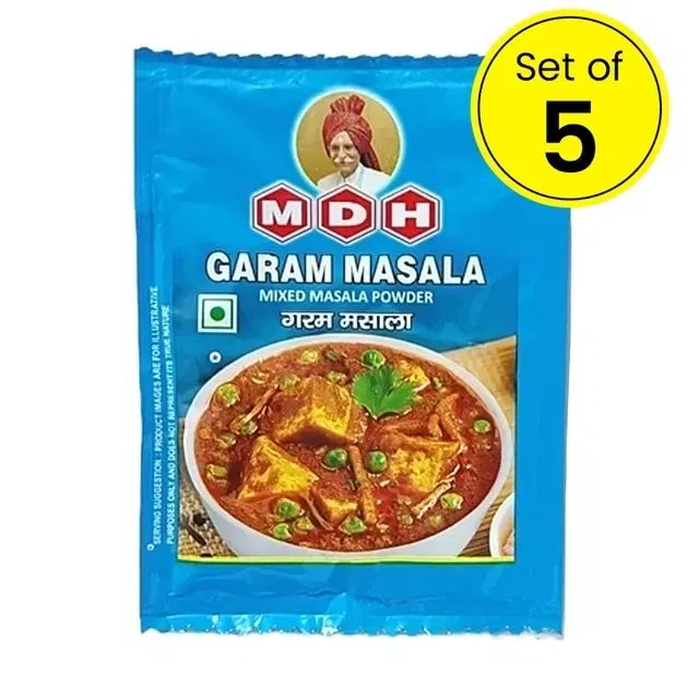 MDH Garam Masala 5 g (Pouch) (Set of 5)