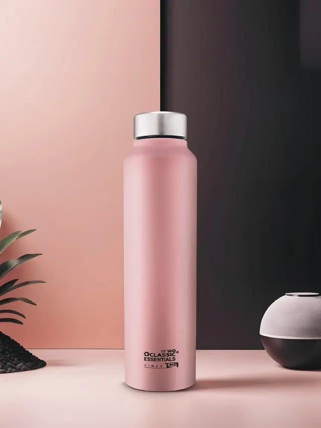 Stainless Steel Water Bottles, Pink, 1000 ml