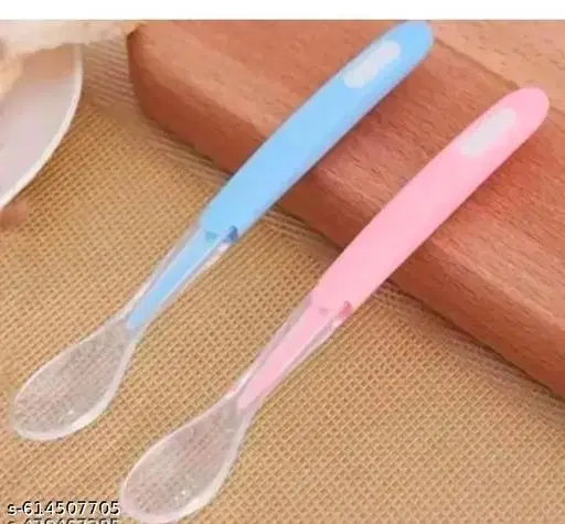 Baby Feeding Silicone Spoon Set Of 2