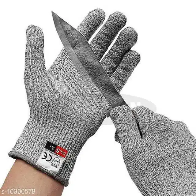 Polyamide Safety Anti Cut Gloves, Grey