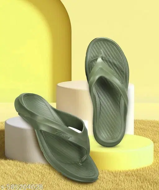Paragon EVA Flip-flops for Men (Olive, 6)