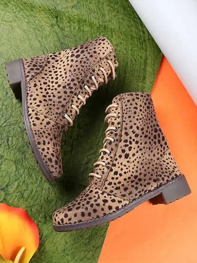 Shoetopia Stylish Calf Length Boots For Women (Tan, 3) (Sh-9)