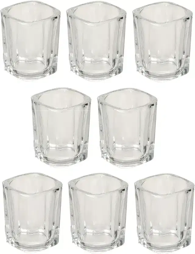 Liquor cum Cocktail Glasses, Transparent, 50 ml, Pack of 8