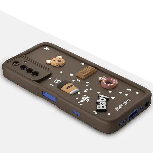 Silicone Mobile Back Cover for Realme RMX2001 / 6 / 6i (Brown)