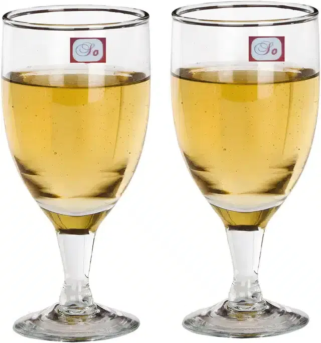 Liquor cum Cocktail Glasses, Transparent, 180 ml, Pack of 2