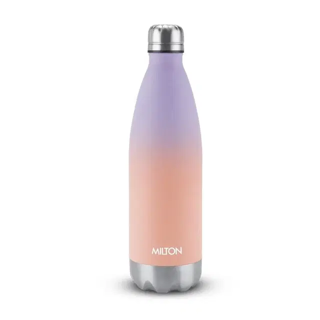 Milton Dewie Duo 1000 Thermosteel Water Bottle, 1000 ml, Peach Purple
