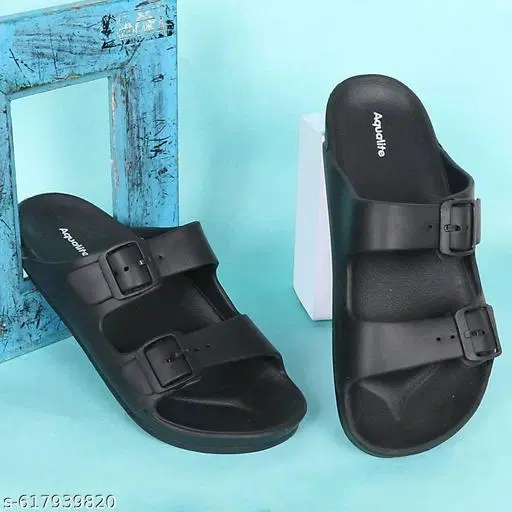 Aqualite EVA Clogs for Men (Black, 10)