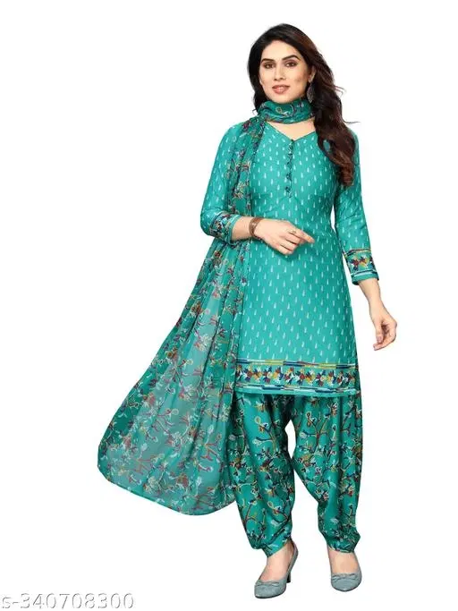 Trendy Leon Suit Material for Women (Green, Un Stitched)