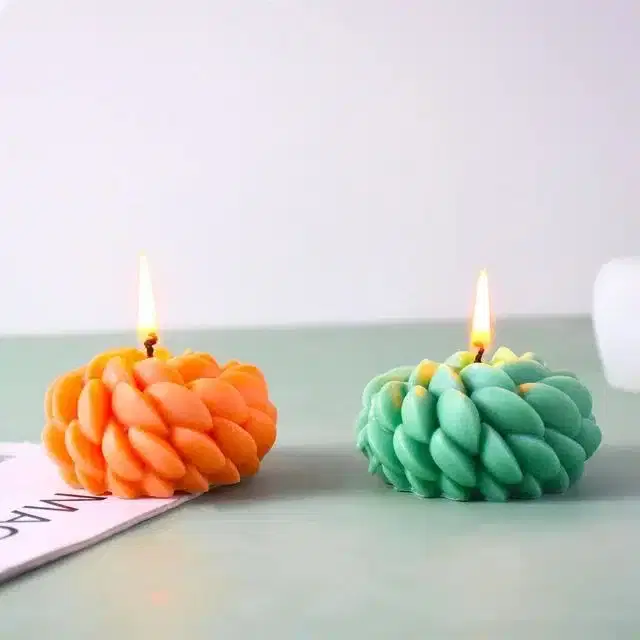 Wax Mould Designer Candles, Multicolor