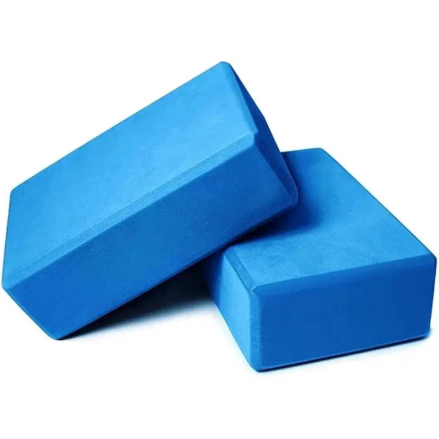 Yoga Blocks High Density Foam Support ,(Blue)