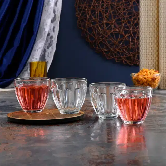 Liquor cum Cocktail Glasses, Transparent, 150 ml, Pack of 4