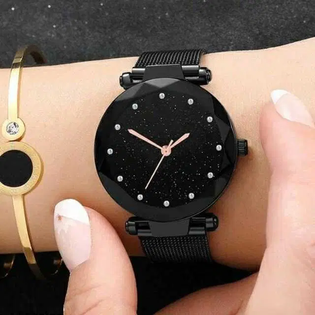 Analog Watch For Womens (Black) (WS-180)