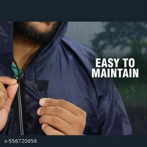 Polyester Solid Raincoat for Men/women, Multicolour (S)