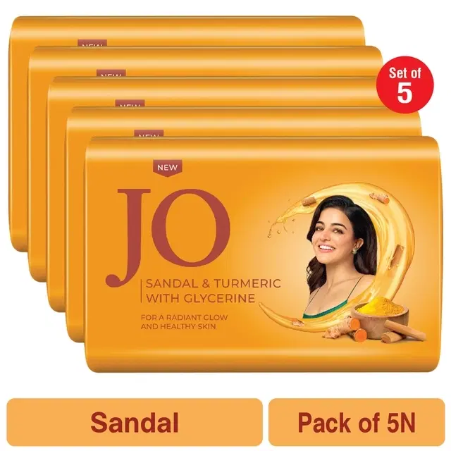 Jo Sandal & Turmeric Soap 5X47 g (Pack of 5)