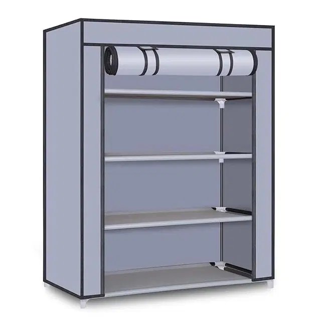 Lightweight 4 Layer PVC [Plastic] Multipurpose Organiser with Grey zip cover [DIY] Do-It-Yourself