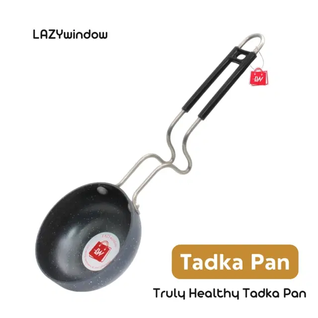 Iron Non Stick Tadka Pan, Grey