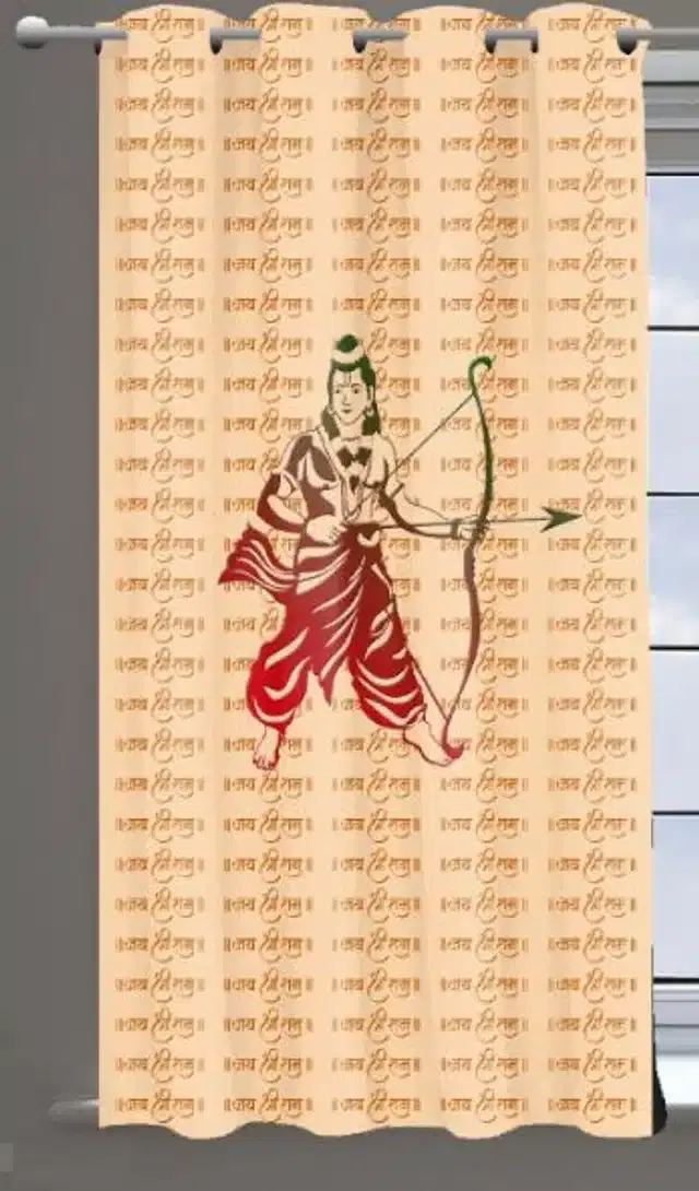 Polyester Room Darkening Window Curtain Curtain, Multicolor, 4x7 feet