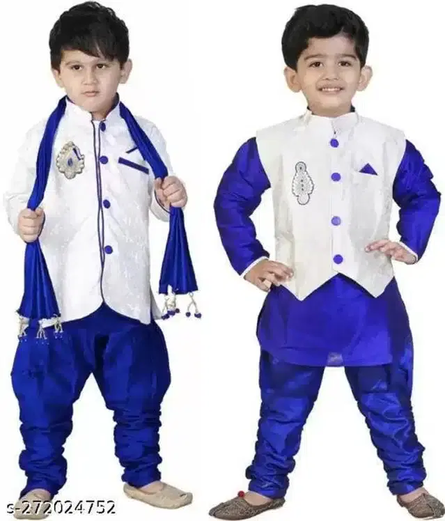 Sherwani Set for Boys, Pack of 2 (Multicolor, 1-2 Years)