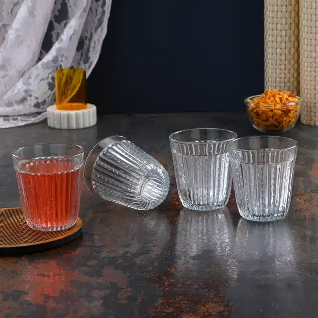 Liquor cum Cocktail Glasses, Transparent, 150 ml, Pack of 4