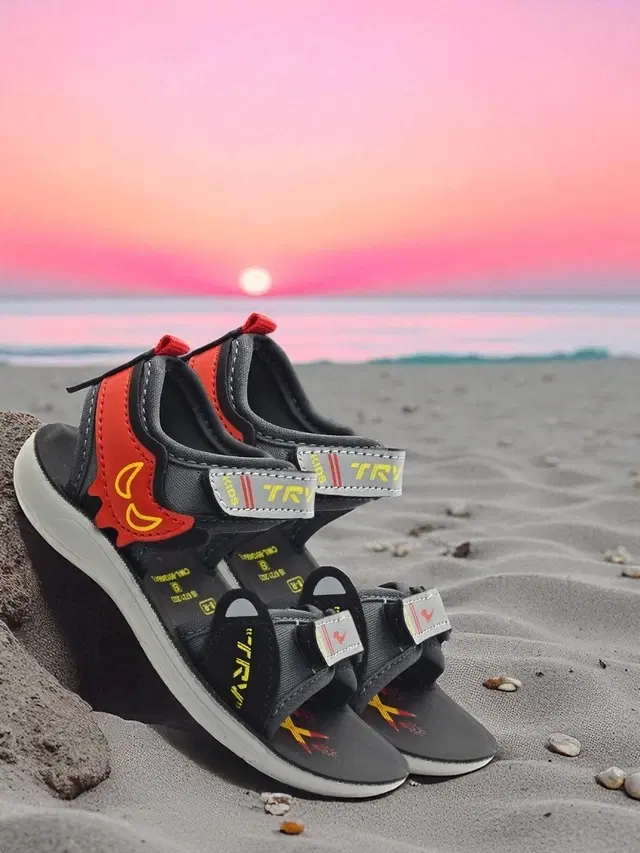 Sandals for Kids, Black (18-21 Months)