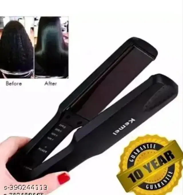 Professional Hair Straightener for Men & Women, Black, 100 W