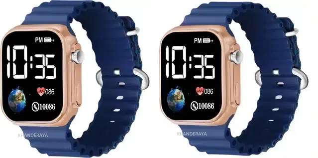 Electronic LED Digital Watch for Kids, Pack of 2 (Multicolor)