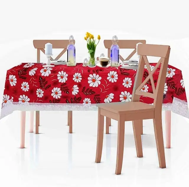 PVC Printed 4 Seaters Table Cover, Multicolor, 40x60 inches