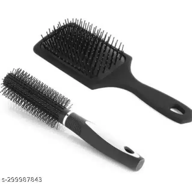Plastic Hair Brushes, Assorted, Set of 2