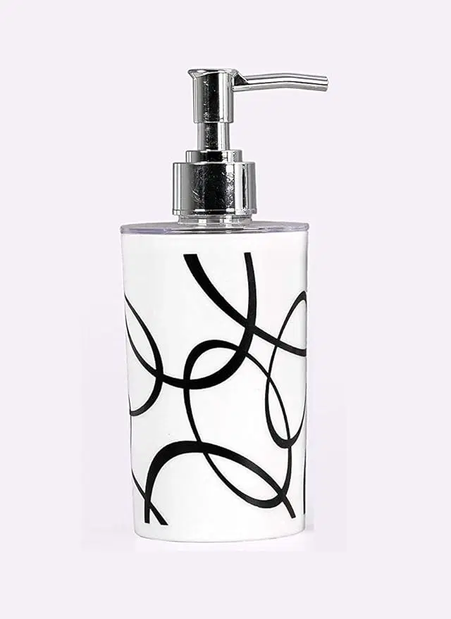 Plastic Long Lasting Liquid Soap Dispenser, White, 350 ml