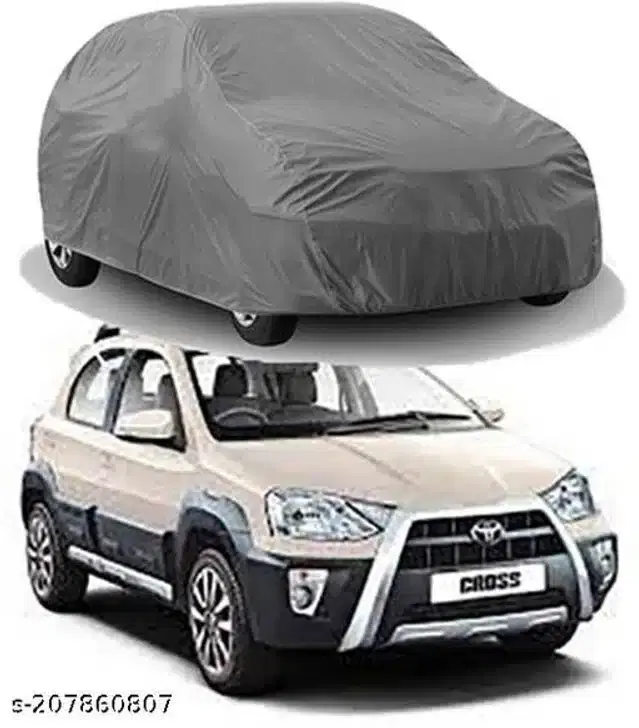 Taffeta Waterproof Car Cover for Toyota Etios Cross, Multicolor