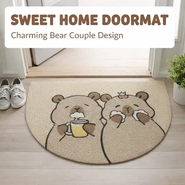 Capybara anti-slip Noodle D- Shape Bath Mat (38*58 cm)