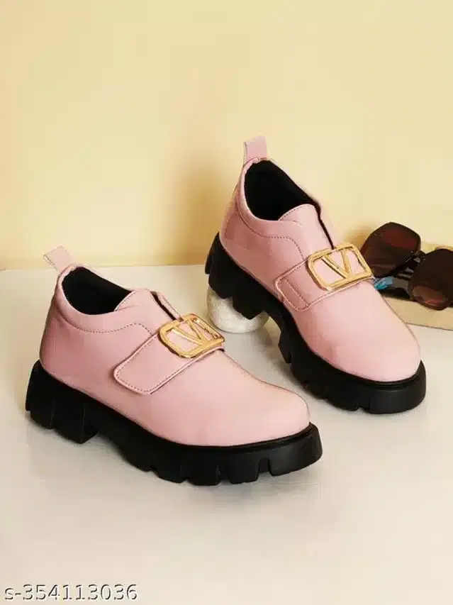 Loafers for Women (Pink & Black, 3)