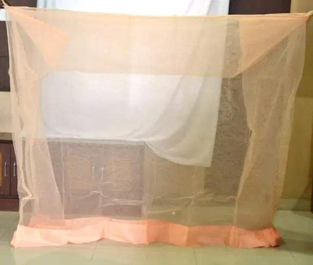 Nylon Mosquito Net, Multicolor, 6x7 Feet