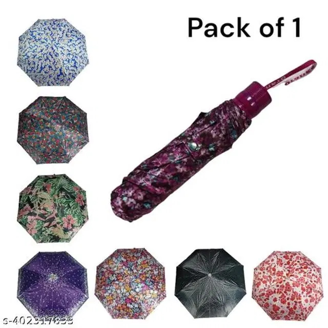 Polyester Foldable Umbrella, Assorted, Pack of 1