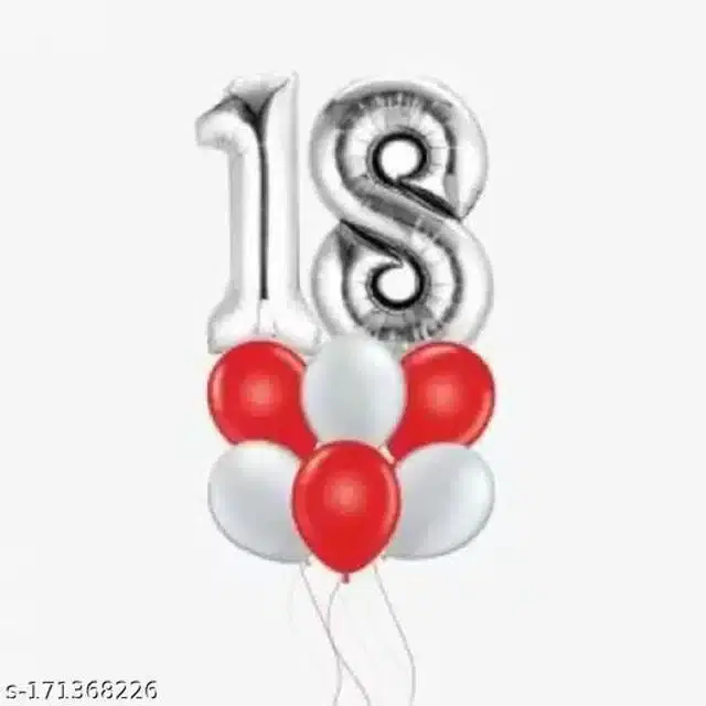 Birthday Decoration Kit, Multicolor, Set of 12