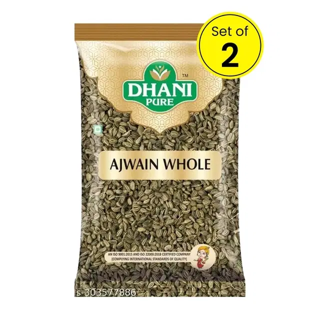 Dhani Pure Ajwain Whole 2X100 g (Set of 2)