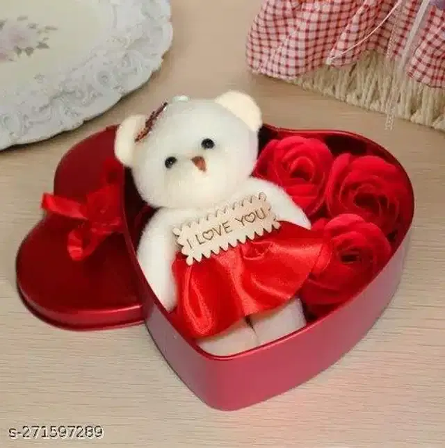 Rose Flower Gift Box, Red