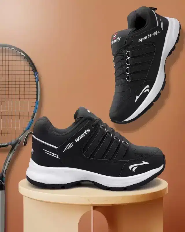 Sports Shoes for Men (Black, 7)