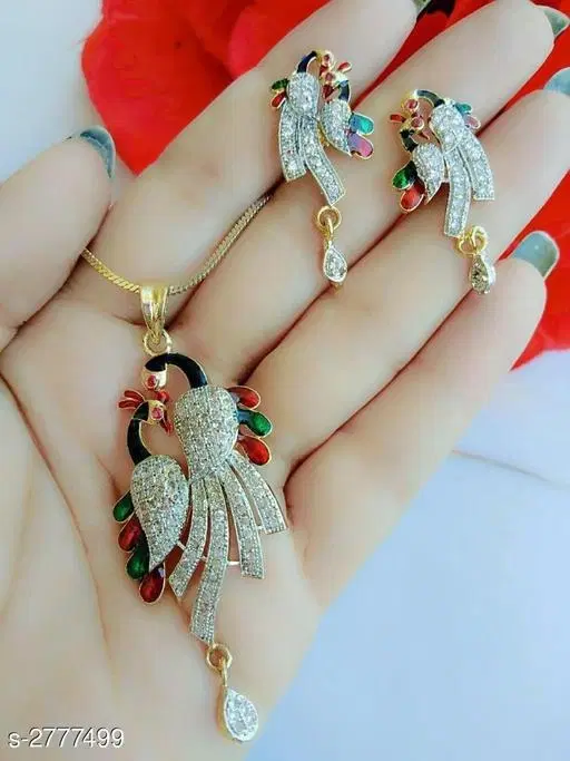Chic Pendent Set for Women (Multicolor, Free Size)