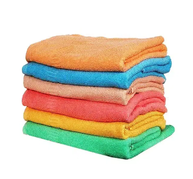 Cotton High Absorbent Antibacterial Hand Towels, Pack of 6, Multicolor, 12x18 inches